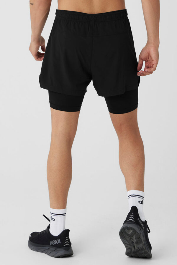 Mens Gym Wear 5" Inseam 2 In 1